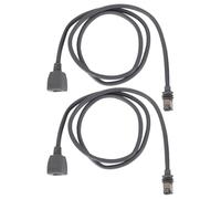 Alide 2 PCS High Speed Ethernet Adapter, Communication Shielded Network Cable,Internet Signal, Double Shielded Receiving Line(1m)