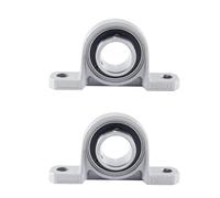 Alide 2 PCS Pillow Block Bearings 30 Mm, Flange Bearing Inner Diameter 30 Mm,Zinc Alloy Housing Bearing, Zinc Alloy