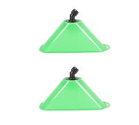 Alide 2 Pcs Power Sprayer Windproof Cover Horn Shape Sprinkler Head Guard Windproof Sprayer Accessories Green