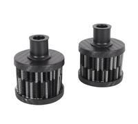 Alide 2Pcs 12mm Mini Carbon Fiber Engine Breather Vent Air Filter Universal Aluminum Alloy Intake Filter Replacement for Car Motorcycle