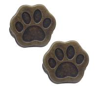 Alide 2Pcs Diary/Notebook Clip Page Holder Clip Antique Bronze Paw Print Vintage Retro Metal Alloy Decorative Folder Holder for TN Travellers Art Journaling Reading