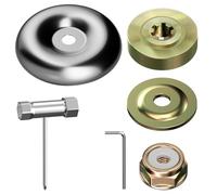 Alide 6-Pack Brush Cutter Blades + Universal Adapter Kit - Compatible with Lawn Mowers, Grass Trimmers