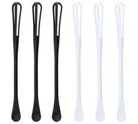 Alide 6 Pcs Whisk Kitchen, Small Kitchen Whisk, for Mixing Batter, Whipped Cream, Sauces, Dressings (black,white)