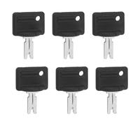 Alide 6Pcs Forklift Firing Keys Compatible with Crown 107151-002 Clark Hyster Yale CAT Gradall Daewoo Komatsu JLG Skytrak Gehl Electric Pallet Truck
