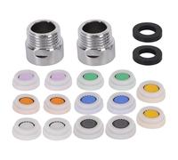 Alide 8 PCS Shower Head Flow Restrictor, 4/5/6/7/8/10/12L Shower Flow Reducer Limiter Water Saver Pressure Reducer