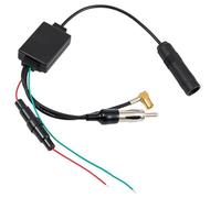 Alide DAB FM/AM Car Antenna Signal Amplifier Splitter SMB to DIN Active Adapter Compatible with All Brands DAB Car Radi