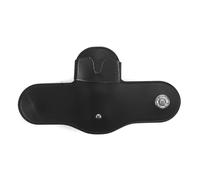 Alide Leather Stethoscope Holder Hip Clip, Stethoscope Waist Hanging Storage Bag,Magnetic Buckle Doctor Nurse Accessories(black)