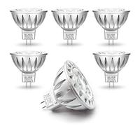 ALIDE MR16 7W GU5.3 Led Bulbs Replace 50W-75W Halogen Equivalent,2700K Warm White,12V Low Voltage MR16 Bulb Spotlight for Outdoor Landscape Flood Track Recessed Lighting,560lm,38 Deg,6 Pack