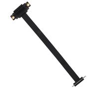 Alide PCI-e 3.0 Riser Cable, PCI 3.0 X1 to X1 M to F Adapter with 20cm Cable Gold-Plated Contact for GPU Graphics Card Mining Test Bench