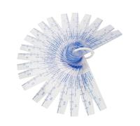 Alide Plastic Feeler Gauge 25 in 1 Thickness Measuring Tool 0.05-3mm for Gap Measurement Precision Engineering Applications