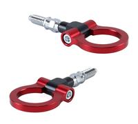 Alide Red Aluminum Alloy Front Bumper Towing Eye Tow Hook for Compatible with BMW 1 3 5 6 Series X5 X6 Z3 Z4 Compatible with Mini Cooper 1996-2014