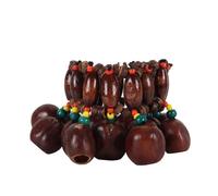 Alide Seed Shell Dance Bracelets, Nut Band Wrist Shaker Bells for Dance, Yoga, Meditation, ASMR and Sound Therapy(Pala)