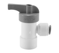 Alide Water Filter Fitting, 1/4 Inch Pressure Bucket Fit Ball Valve, for Water Purifiers, Osmosis Filters, Refrigerators, Dispensers