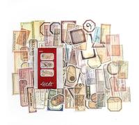 Alideco 100Pcs Scrapbook Stickers Vintage Ticket Label Washi Paper Aesthetic Adults Scrapbooking Supplies Stickers for journaling Set (baiwubiaobenzhi)
