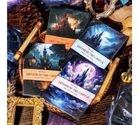 Alideco 120pcs Scrapbook Paper, Vintage Dream Castle Theme Scrapbooking Paper for Journaling Supplies, Decorative Craft Paper for Junk Journals (chengbaochuanshuo)