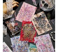 Alideco 120pcs Scrapbook Stickers Set Kawaii Vintage Four Seasons Girls wear Stickers for Journaling Scrapbooking Junk Journal Crafts Embelishment Decoration Diary Stickers (wujiezhubao)