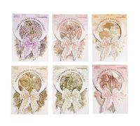 Alideco 120pcs Scrapbook Stickers Set Warm Colored Flowers Stickers for Journaling Scrapbooking Junk Journal Crafts Embelishment Decoration Diary Stickers (wuguangzhihua)