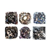 Alideco 120pcs Scrapbook Stickers Vintage Dark Style Flower Girl Butterfly Patio Scrapbooking Junk Journal Crafts Embelishment Decoration Stickers (zhuangyuandeshiyi)