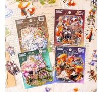 Alideco 120pcs Scrapbook Stickers Vintage Fantasy Fairytale World Scrapbooking Junk Journal Crafts Embelishment Decoration Stickers (qihuanzhilv)