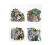Alideco 120pcs Scrapbook Stickers Vintage Landscape with People Scrapbooking Junk Journal Crafts Embelishment Decoration Stickers (xianglailangman)