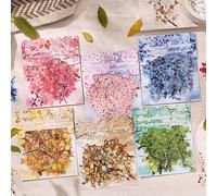 Alideco 120pcs Scrapbook Stickers Vintage Plants and Flowers Scrapbooking Junk Journal Crafts Embelishment Decoration Stickers (chunyumuye)