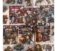 Alideco 120pcs Scrapbook Stickers Vintage Steampunk Character Scrapbooking Junk Journal Crafts Embelishment Decoration Stickers (zhengqishidai)