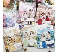 Alideco 120pcs Scrapbook Stickers Vintage Stylish People Scenery Scrapbooking Junk Journal Crafts Embelishment Decoration Stickers (weifengyutian)
