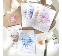 Alideco 120pcs Scrapbook Stickers Vintage Watercolor English Scrapbooking Junk Journal Crafts Embelishment Decoration Stickers (shuicaimozhang)