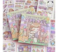 Alideco 14sheets Scrapbook Stickers Cute Kawaii Girls People Telado Scrapbooking for Journaling Junk Journal Crafts Embelishment Decoration Diary Stickers (xingjizhilv)