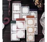 Alideco 180pcs Vintage Lace Border Scrapbooking Paper for Journaling Supplies, Decorative Craft Paper for Junk Journals (roumanzhimeng)