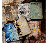 Alideco 180pcs Vintage Mottled Rust Shadow Scrapbooking Paper for Journaling Supplies, Decorative Craft Paper for Junk Journals (banboxiuying)