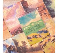 Alideco 180pcs Vintage Nature Landscape Scrapbook Paper for Scrapbooking Supplies, Rectangular, Semi-Gloss, Paper, 5.5 x 3.9 inches, Daziranfengjing