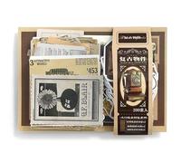 Alideco 200pcs Vintage Scrapbook Supplies Pack for Art Journaling Bullet Junk Journal Planners DIY Paper Stickers Craft Kits Notebook Collage Album Aesthetic Cottageco(fuguwujian)