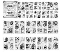 Alideco 20pcs Scrapbook Stickers Vintage Lace Floral Butterfly Stickers for Journaling Scrapbooking Junk Journal Crafts Embelishment Decoration Diary Stickers (youjimenglei)