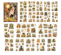 Alideco 20pcs Scrapbook Stickers Vintage Magical Girl Flower Sticker Book for Adults Sticker journaling Stickers for Scrapbooking (guangzhimofa)
