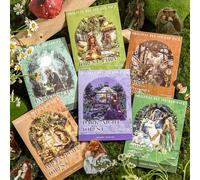 Alideco 240pcs Scrapbook Stickers Vintage Forest Fantasy Scrapbooking Junk Journal Crafts Embelishment Decoration Stickers (senlinhuanxiang)