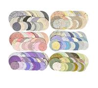 Alideco 300pcs Retro Letterpress Round Scrapbooking Paper for Journaling Supplies, Decorative Craft Paper for Junk Journals (zhijianyuanpian)