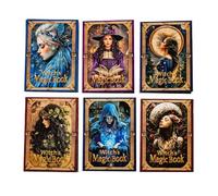 Alideco 300pcs Vintage Magician Character Scrapbooking Paper for Journaling Supplies, Decorative Craft Paper for Junk Journals (nvwudemofashu)