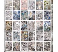 Alideco 30pcs Scrapbook Stickers Vintage Ancient Dreamcore Style Elements Sticker Book for Adults Sticker journaling Stickers for Scrapbooking (huiyoufuguang)