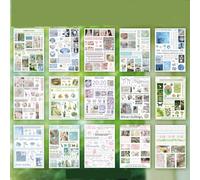 Alideco 30pcs Scrapbook Stickers Vintage Cosmic flecks Sticker Book for Adults Sticker journaling Stickers for Scrapbooking (chunrijidong)