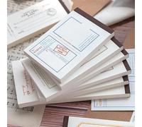 Alideco 400pcs Scrapbook Paper Vintage Simple Border Message Scrapbooking for Journaling Supplies, Decorative Craft Paper for Junk Journals (boerweizhizhuangyuan)