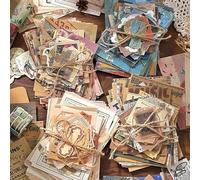 Alideco 400pcs Vintage Film Art Oil Paintings Scrapbooking Paper for Journaling Supplies, Decorative Craft Paper for Junk Journals (yijiushi)