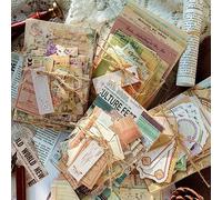 Alideco 400pcs Vintage Flower Butterfly Border Scrapbooking Paper for Journaling Supplies, Decorative Craft Paper for Junk Journals (jiyiyoudiju)