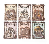 Alideco 90pcs Scrapbook Stickers Retro Steampunk Scrapbooking Junk Journal Crafts Embelishment Decoration Stickers (zhengqihuanxianglu)