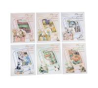 Alideco 90pcs Scrapbook Stickers Vintage Literary Girl Bookstore Cat Scrapbooking Junk Journal Crafts Embelishment Decoration Stickers (shudiandemao)