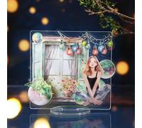 Alideco 90pcs Scrapbook Stickers Vintage Window Frame Lighting Scrapbooking Junk Journal Crafts Embelishment Decoration Stickers (dianliangyishanchuang)