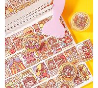 Alideco Decorative Adhesive Tapes Small Mochi Boys Washi tape Great for Bullet Journal Supplies, Arts, Scrapbook, DIY Crafts, Planners (picaonuo)