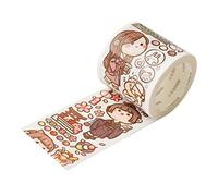 Alideco Decorative Adhesive Tapes Small Mochi Winter Cloth Washi tape Great for Bullet Journal Supplies, Arts, Scrapbook, DIY Crafts, Planners(qiudongchuanda)