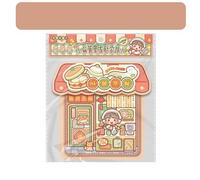 Alideco Desserts Burgers Bubble Tea Gift Box Stickers Quiet Book Small Mochi Collage Layout Scrapbooking Junk Journal Crafts Embelishment Decoration Diary Stickers (gangweichacanting)