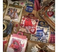 Alideco120 pcs Scrapbook Stickers Vintage Shops Stickers Scrapbooking Junk Journal Crafts Embelishment Decoration Diary Stickers(guzhaodianpu